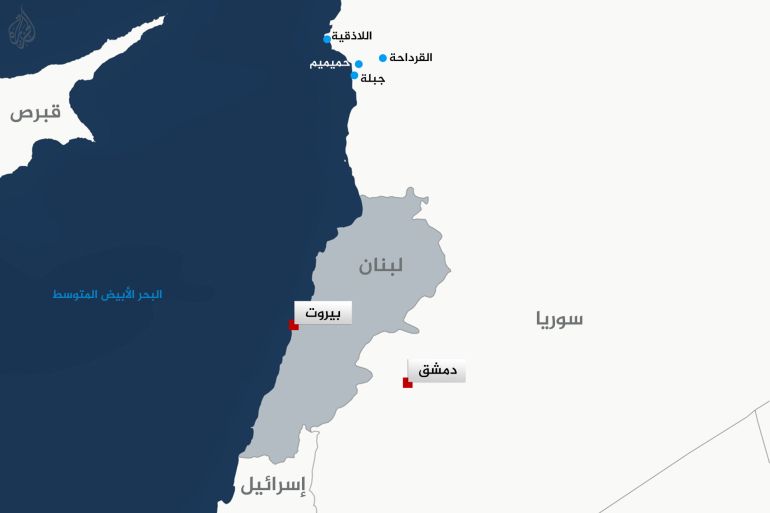 خريطة - مدينة جبلة